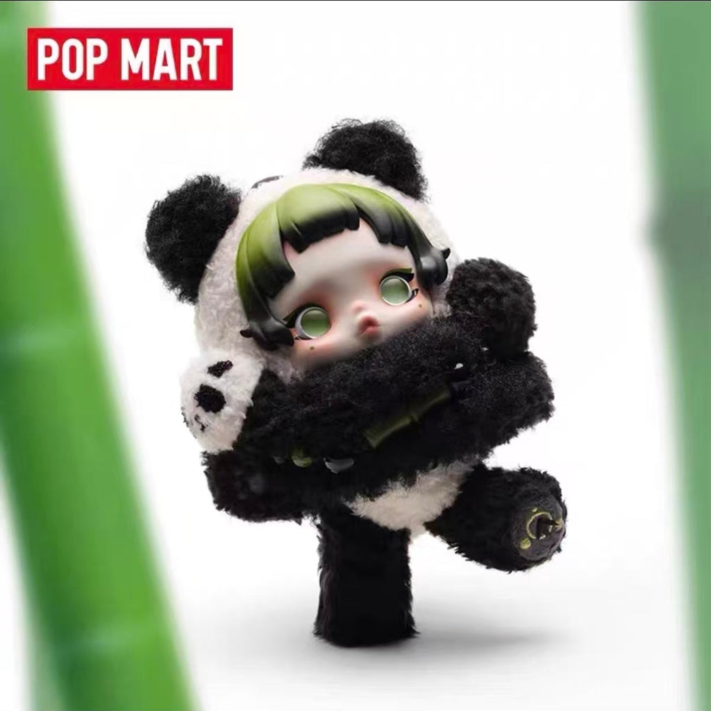 Bear lazy SP Pop Mart skullpanda Pop Mart Bear lazy panda hanging card vinyl plush doll