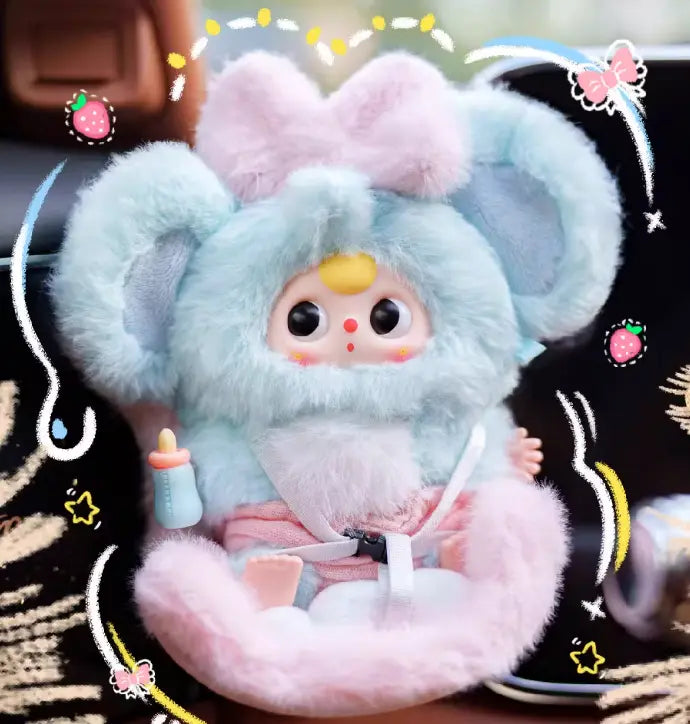 Baby Three Vehicle-mounted Baby Series Plush Blind Box（1 BOX)