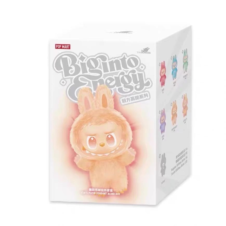 POP MART Labubu V3 Big Into Energy The Monsters Happiness Plush AUTHENTIC